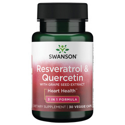Resveratrol & Quercetin with Grape Seed Extract - 3 in 1 Formula